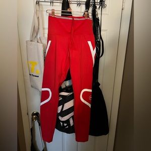 Stella McCartney X Adidas Red Pants/Legging Capris